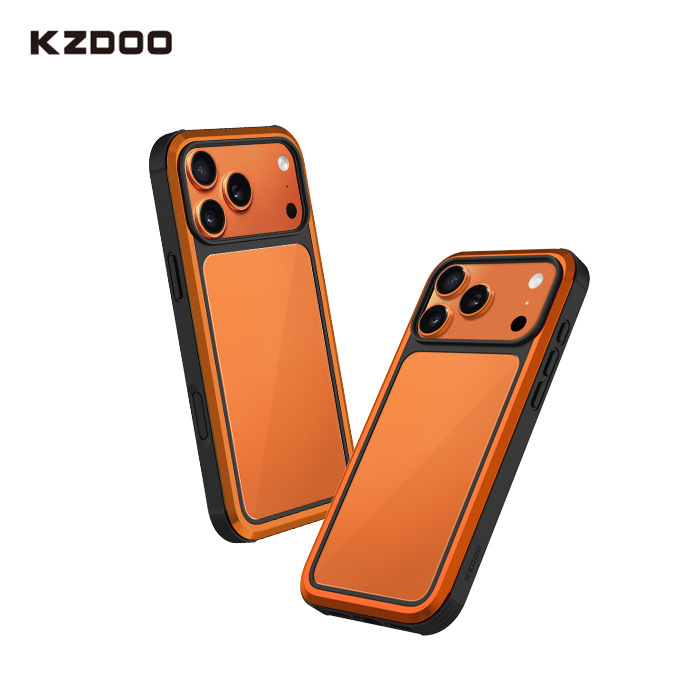 Kzdoo Is Suitable for Iphone17Pro Max Phone Case with Metal Frame Ares Apple 17 Air /17Pro