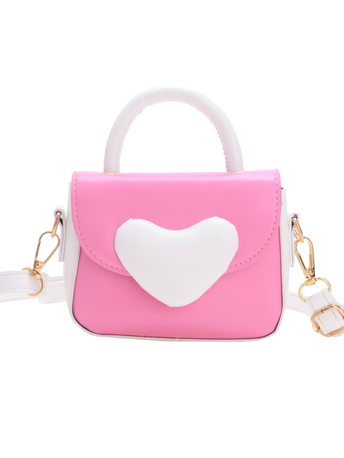 Bolsos para chicas coreanas de dibujos animados de amor contra colores de moda extranjera para niños de un solo hombro bolso de cambio