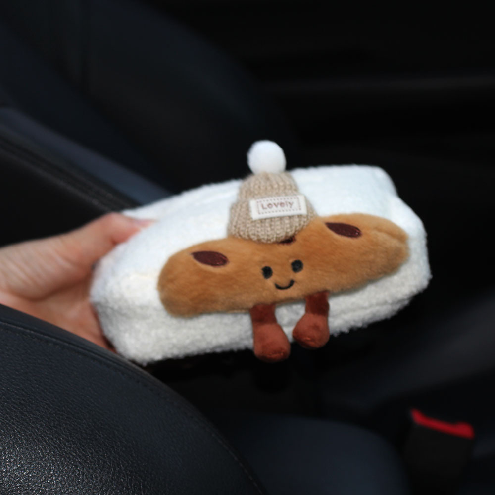 Bolsa de toallas de automóvil para mujeres creativas caja de extracción de automóvil pasamanos bolsa de extracción de papel colgante artículos de decoración del automóvil