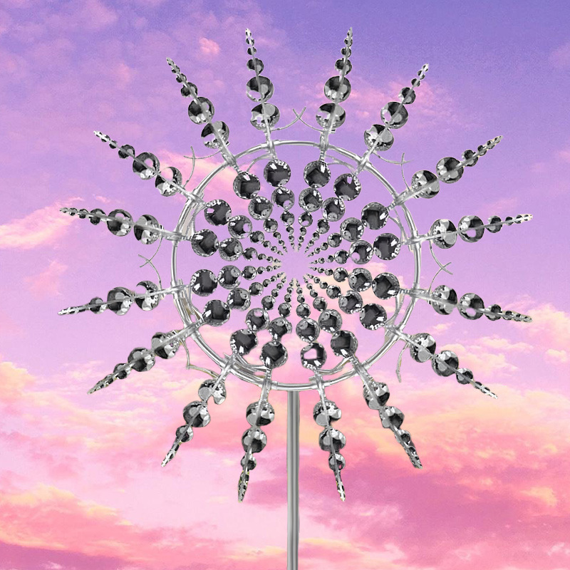 Cross-Border Metal Rotating Windmill Creative Independent Windmill Outdoor Garden Courtyard Iron Ground Decoration Cross-Border Metal Rotating Windmill Creative Independent Windmill Outdoor Garden Courtyard Iron Ground Decoration