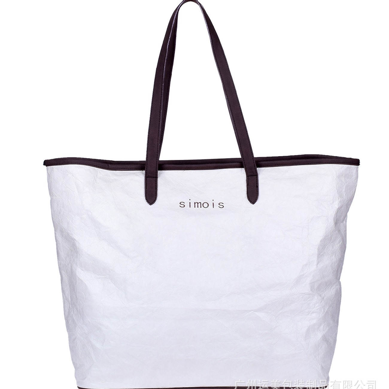 厂家专业制作简约牛皮纸单肩包大学生杜邦纸单肩包女士复古手提袋