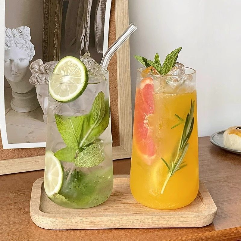 Inswind vidrio delgado ligero taza de frutas taza de café popular en línea taza de agua burbujeante de soda taza de bebida fría taza de agua