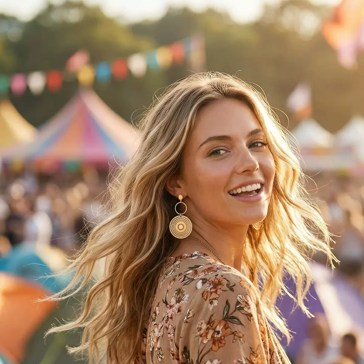 跨境电商 网红镂空几何圆圈耳环 欧美民族风波西米亚圆形耳坠