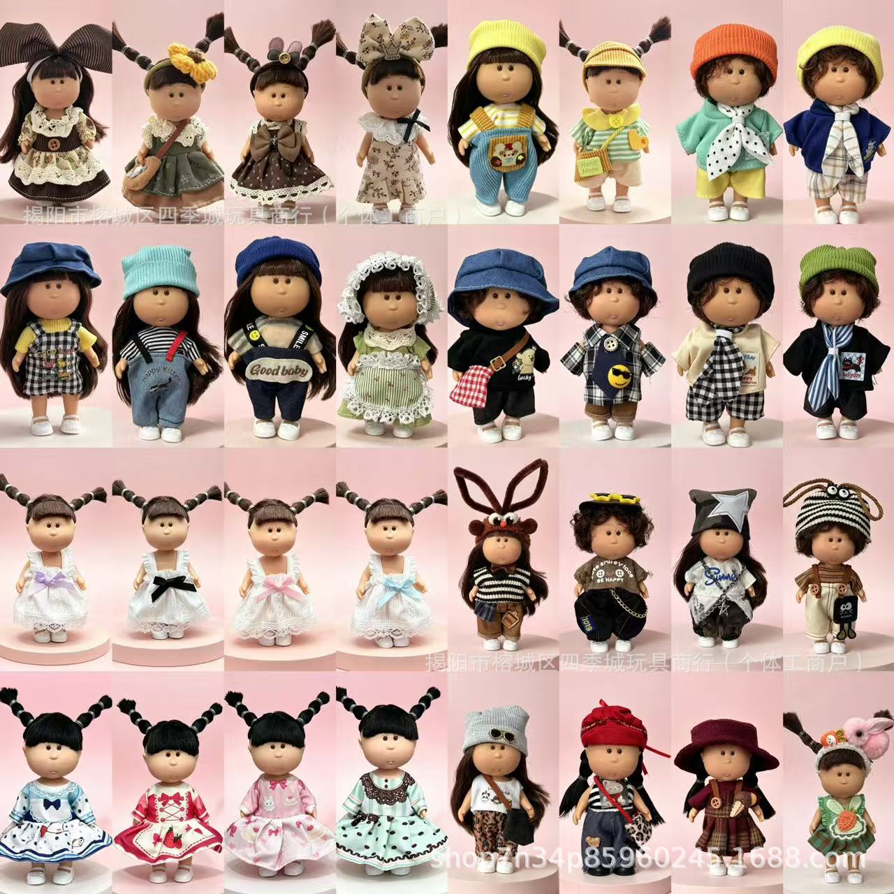 Wholesale 14cm Mini Potato Doll Mia Spain 14cm Doll Clothes Dress Doll Dressing Set