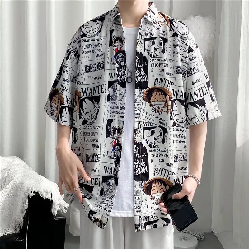Hong Kong estilo Retro Vintage floral camisa manga corta Estilo Hawaiano tailandés diseño Ruan guapo camisa suelta para hombres y mujeres