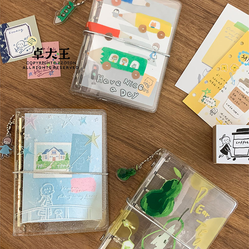 Zhuo Dawang [Azhuo M5 loose-leaf book] A8 inner page hand book original girl transparent case portable notebook