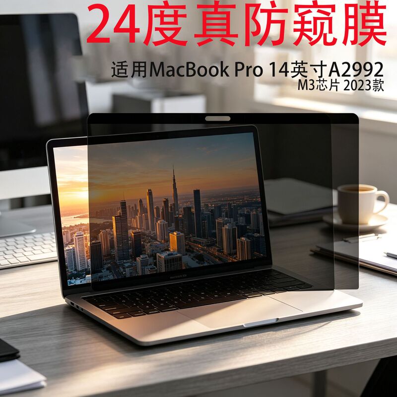 Suitable for Macbookpro 14inch M3 A2992 Magnetic Privacy Film Laptop Screen Protector