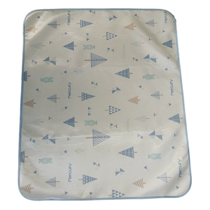 Ледяной Шелковый коврик с принтом Индийская палатка четыре сезона Летний прохладный коврик мультфильм складной мягкий коврик машинная стирка ткань оптом