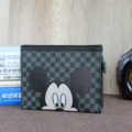 Black Check Mickey Mouse Square Bag