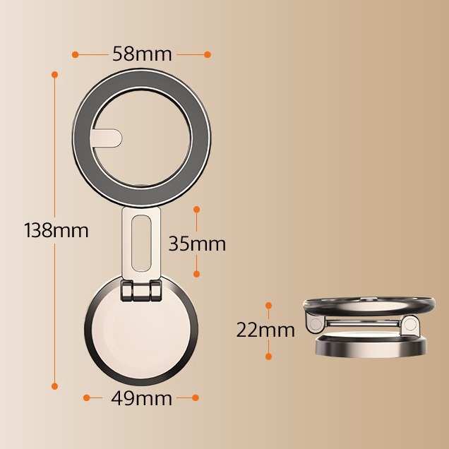 Magnetic Car Phone Mount Foldable Adhesive Dashboard Car Navigation Car Magsafe Car Mount