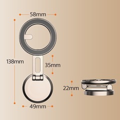 Magnetic Car Phone Mount Foldable Adhesive Dashboard Car Navigation Car Magsafe Car Mount