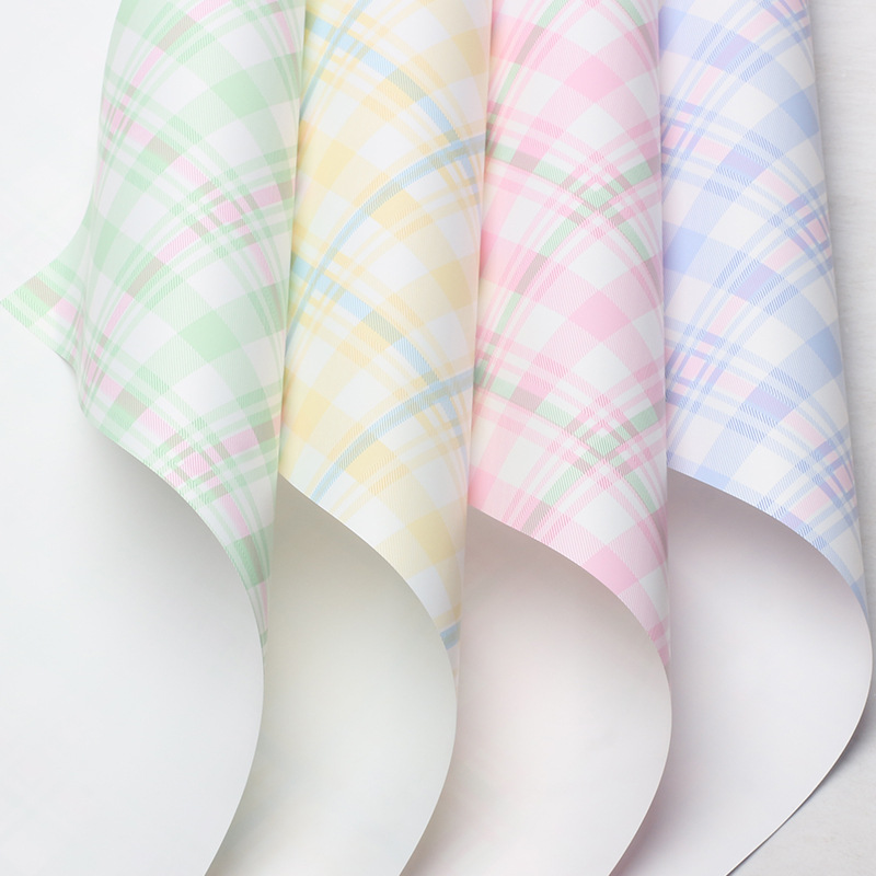 Huaxi estriado de dos colores engrosado papel de embalaje de flores de verano fresco ramo de flores rosas material de papel de embalaje