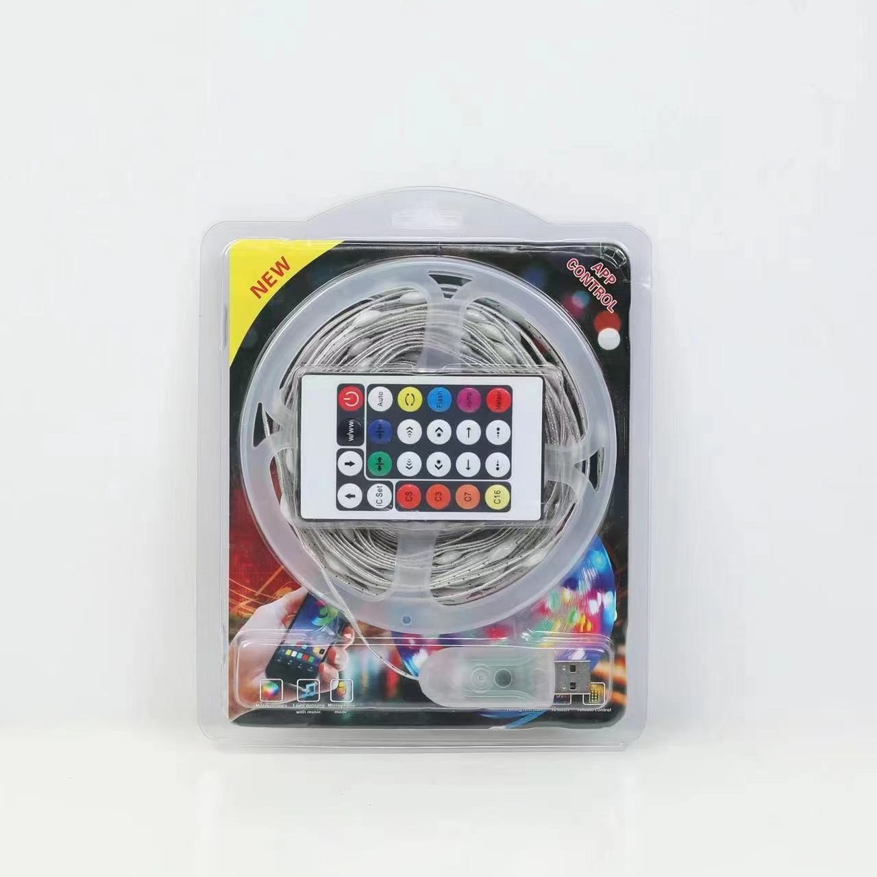 Luz de alambre de piel de color fantasma teléfono móvil Bluetooth APPRGB atmósfera de caballo de caballo de cobre luz de estilo al aire libre