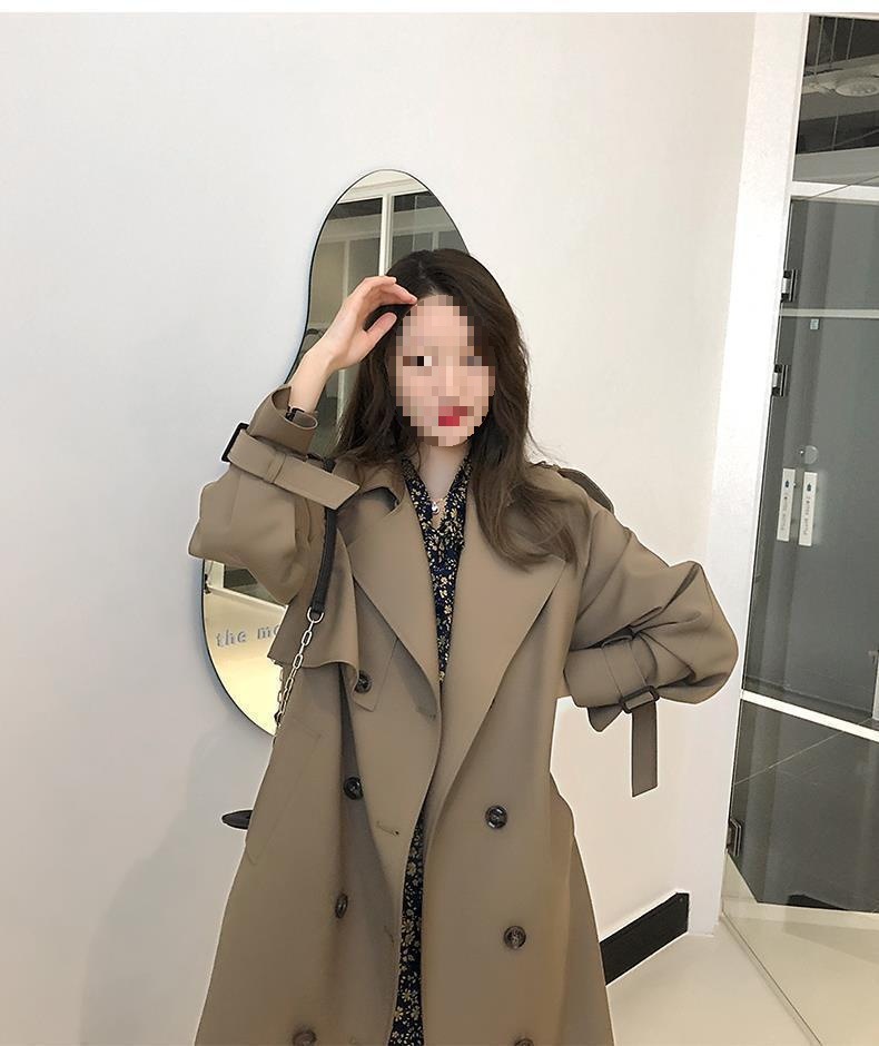Eleganter Damen Trenchcoat Für Den Herbst Mittellang Fallend_voghion.com