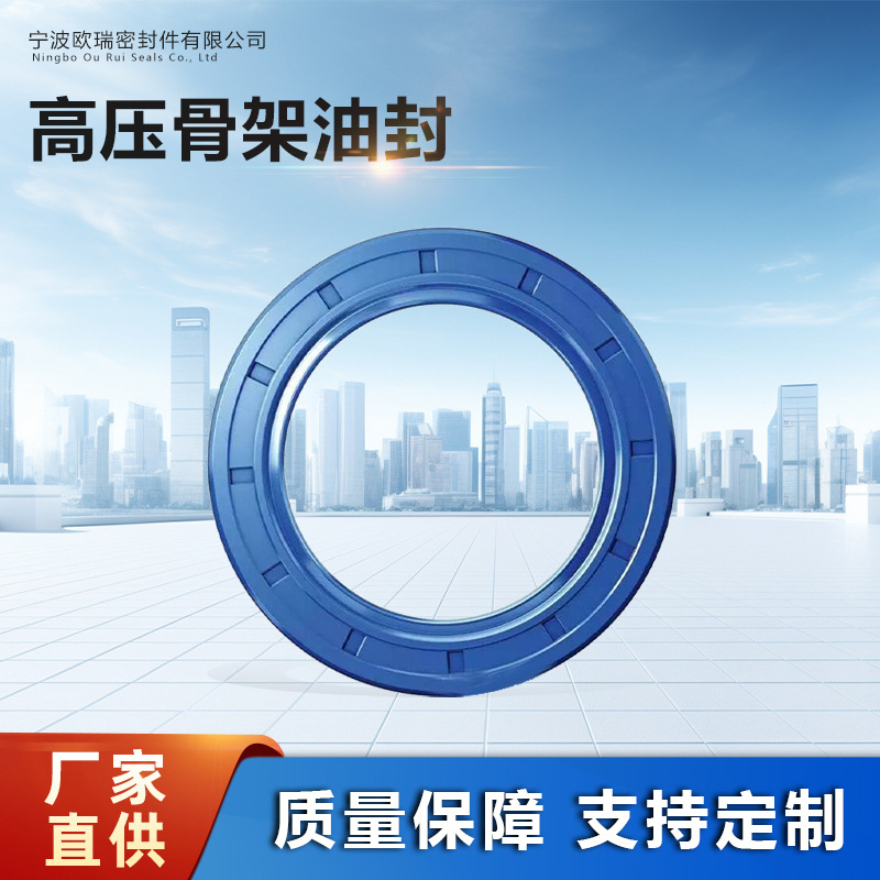 高压骨架油封密封圈耐高温油封耐磨耐压密封件双唇旋转轴马达油封