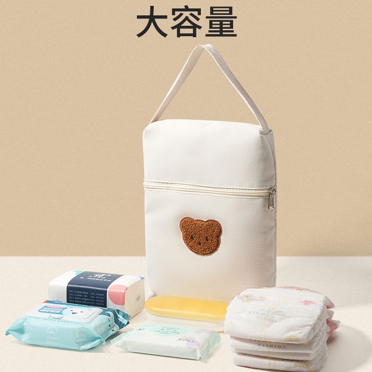 가벼운 휴대용 엄마와 아기 엄마 가방 아기 기저귀 기저귀 가방 캔버스 유모차 기저귀 가방