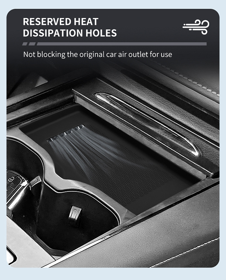 Suitable for 22-25 Models of Chery Omoda C5 Central Control Wireless Charging Silicone Anti-Slip Mat Car Modification Products