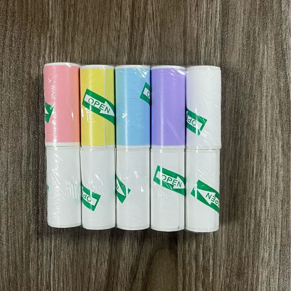 10 rolls of colored self-adhesive (white 6 yellow 1 powder 1 blue 1 purple 1))