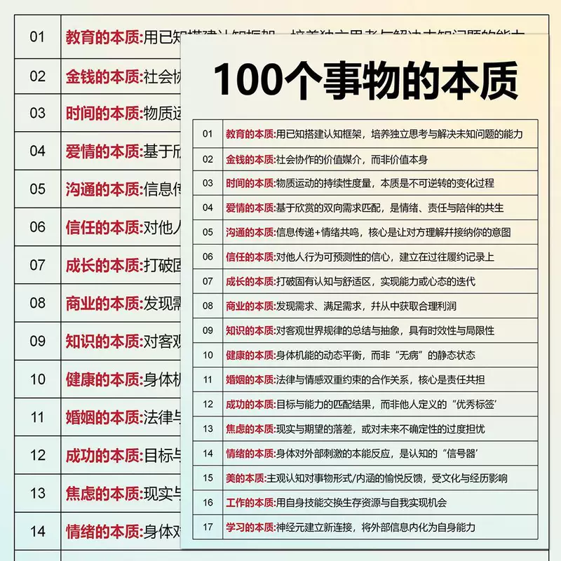 Когнитивная наклейка, интеллектуальные наклейки, 100 штук, улучшение мышления