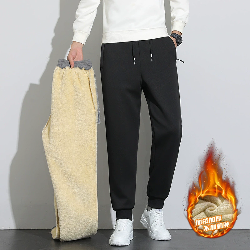 Зимние теплые бархатные брюки для отдыха, плюс размер