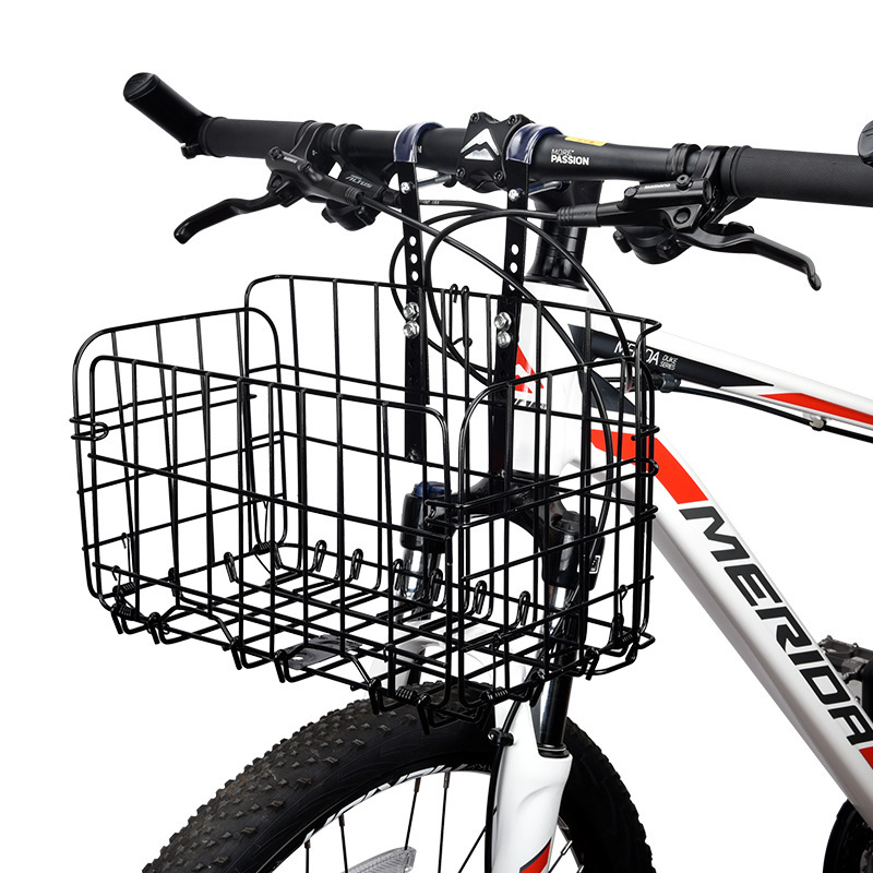 自転車の車のかごを畳んで前車のかごの山地の電動の後で棚の車の枠の前で通用の野菜のかごの部品の大全を掛けます。|undefined