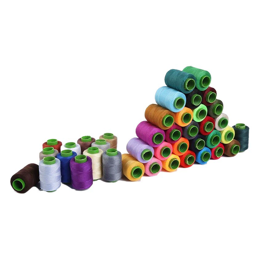 В наличии Оптовая продажа швейных ниток Полиэстер Швейная машина Нитки ручной работы Линия одежды Стежок Jianghu Pagoda Line