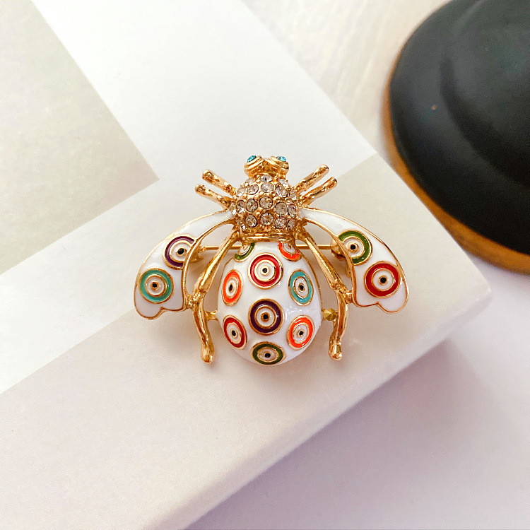 Retro Insect Alloy Plating Artificial Pearls Rhinestones Unisex Brooches display picture 3