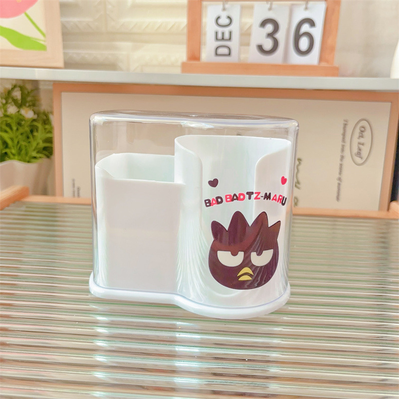 日系卡通少女心化妆棉粉扑收纳盒家用棉签收纳盒猫咪马卡龙盒子|undefined