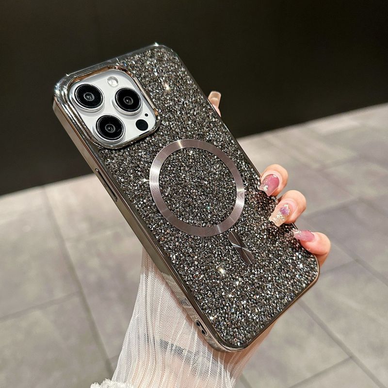 iPhone17PROMAX、Apple16、ラグジュアリーダイヤモンド15、ハイエンドファッション14対応、磁気吸着保護ケース|undefined