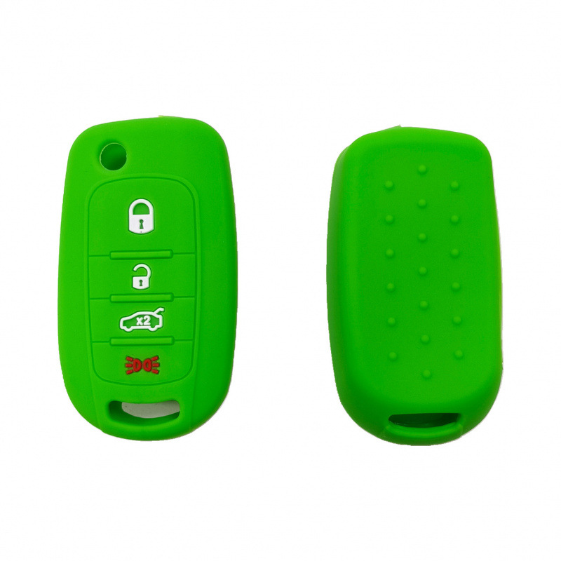 Aplicable a 4 teclas plegables FIAT 500 no estándar llave de silicona FIAT BoYue Lang Lingya estuche de control remoto