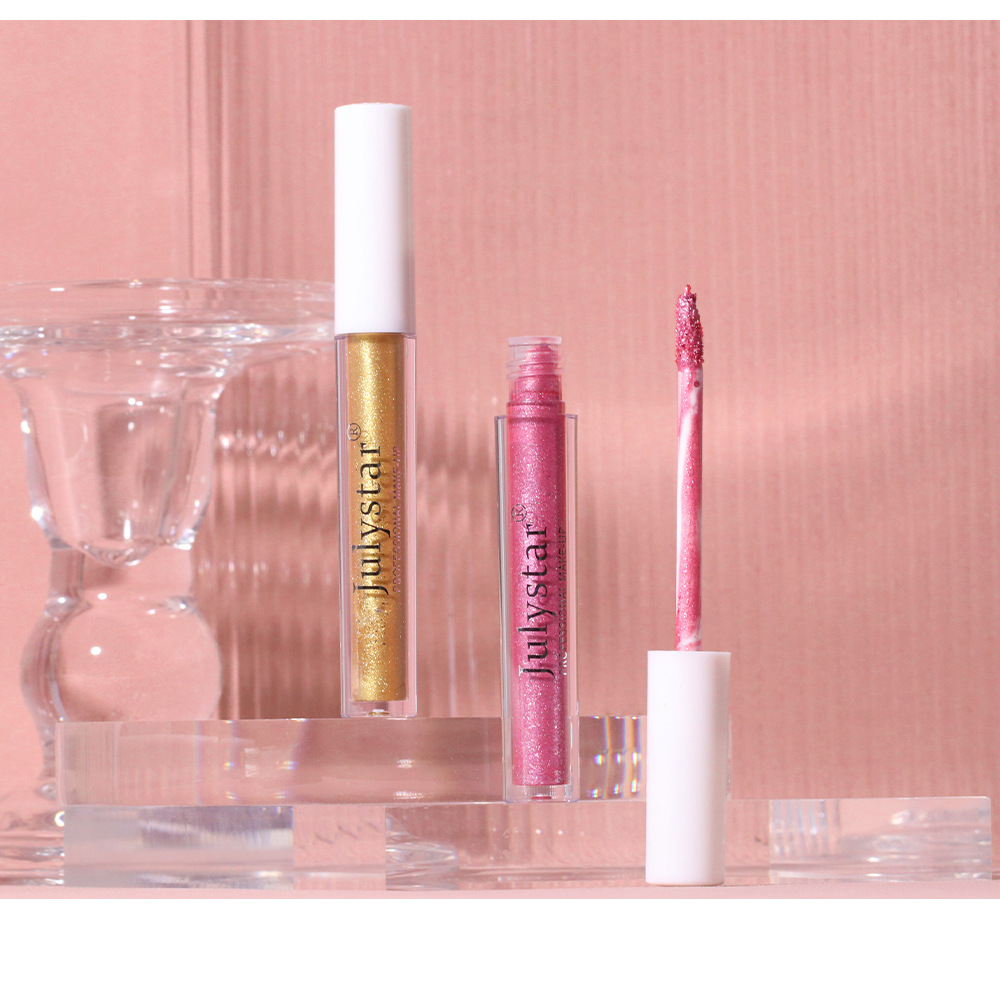 Kauneus polarisoitu meikki hohtava yksivärinen luomiväri nestemäinen kosmetiikka_voghion.com