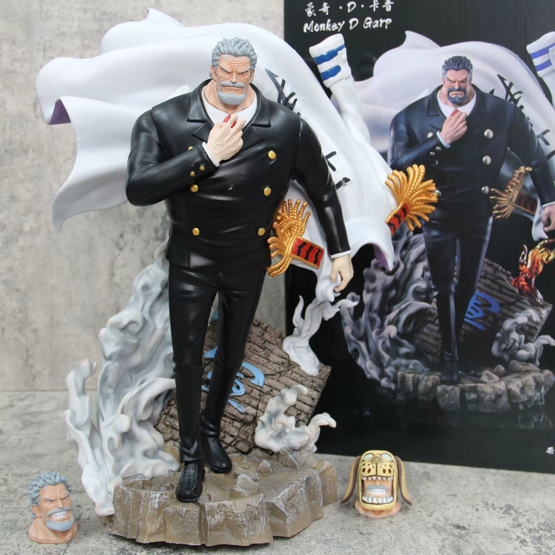 Вице-адмирал Гарп Фигурка One Piece Самый сильный герой модель GK Аниме украшение Подарок One Piece