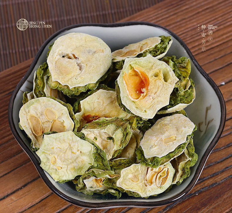 Bitter Melon Slices (Momordica charantia) — Dried Ku Gua Tea & Herbal Infusion, 35g Jar quality and texture