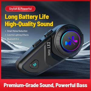 Lx3 Motosiklet Dəbilqə Qulaqlıq Simsiz 5.4 Sürmə Su Keçirməyən Bluetooth