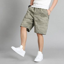 2024新款夏季薄款迷彩短裤男士外穿宽松纯棉五分沙滩裤直筒