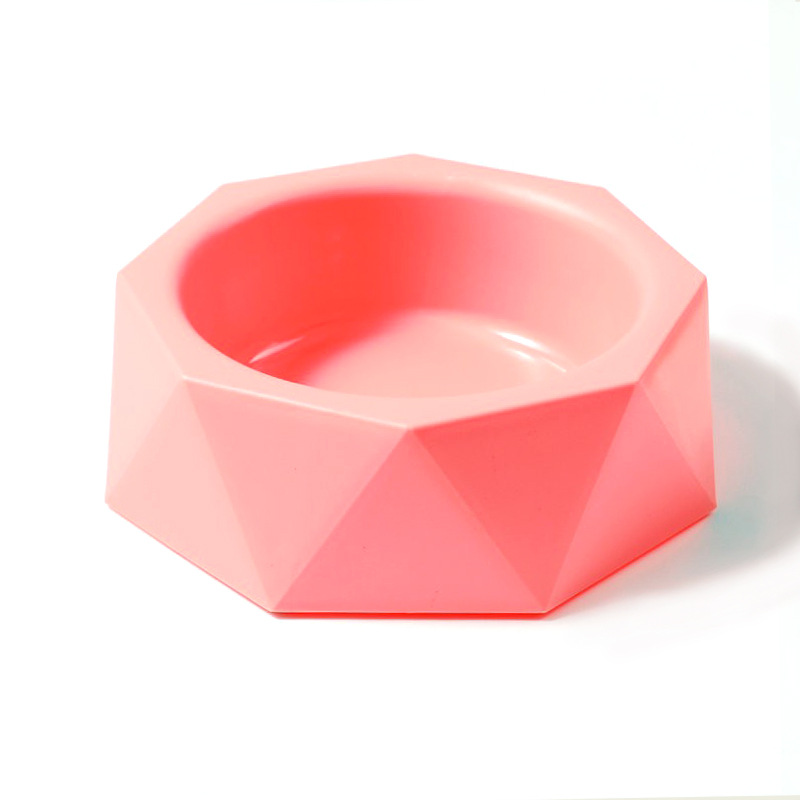 Directo de fábrica nuevo Pet Bowl gato tazón de color caramelo de gran diámetro tazón de fuente de comida para perros suministros para mascotas al por mayor