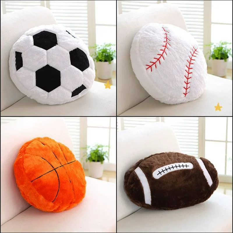 Football basketball pillow, plush toy, doll, wholesale