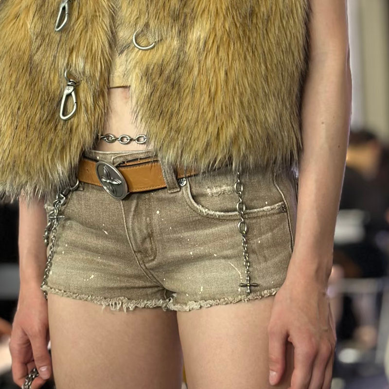 Sfk Wild Origin Symphony Handmade Denim Bikini Shorts Casual Tight Hot Pants