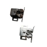 Коротко -подключенная бронзовая дверь прикосновение белый цинк, белый цинк, бусин -дверь, шкаф шкаф, дверные дверь, железные пружины, жемчужина