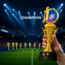 新款水晶奖杯创意运动颁奖台球篮球跑步骑行冠军奖牌纪念