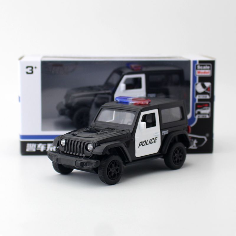 Yufeng ma ke yi 5-inch alloy car Jeep Wrangler Robin Hood off-road vehicle police car toy model pull back Yufeng ma ke yi 5-inch alloy car Jeep Wrangler Robin Hood off-road vehicle police car toy model pull back