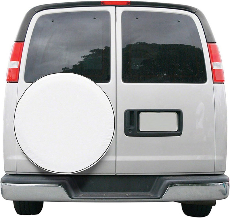 For RV Tire Cover Black Spare Tire Cover PVC Leather White Wheel Tire Cover Tire Protective Cover