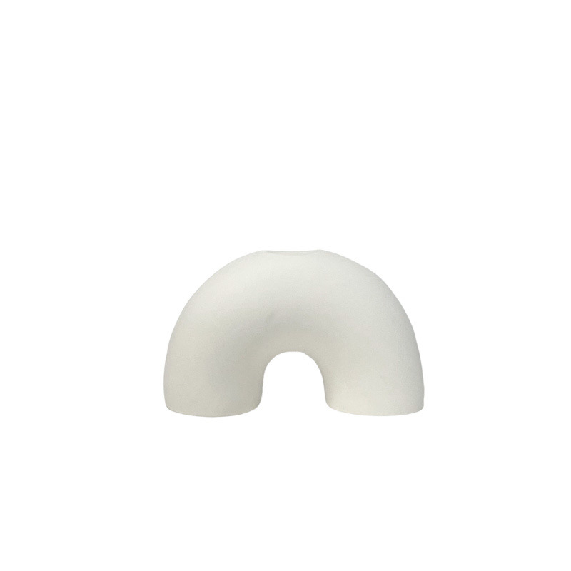 Inswind negro retro moderno hogar cerámica decoración suave decoración de la mesa de la sala de estar candelabros al por mayor