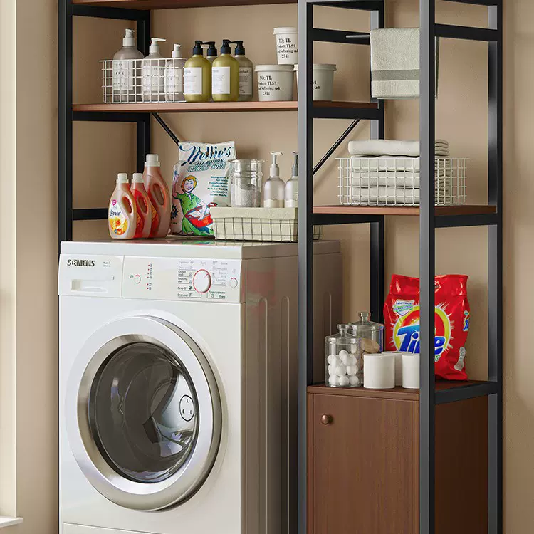 波轮翻盖洗衣机架子置物架冰箱上方滚筒卫生间货架多层阳台收纳架