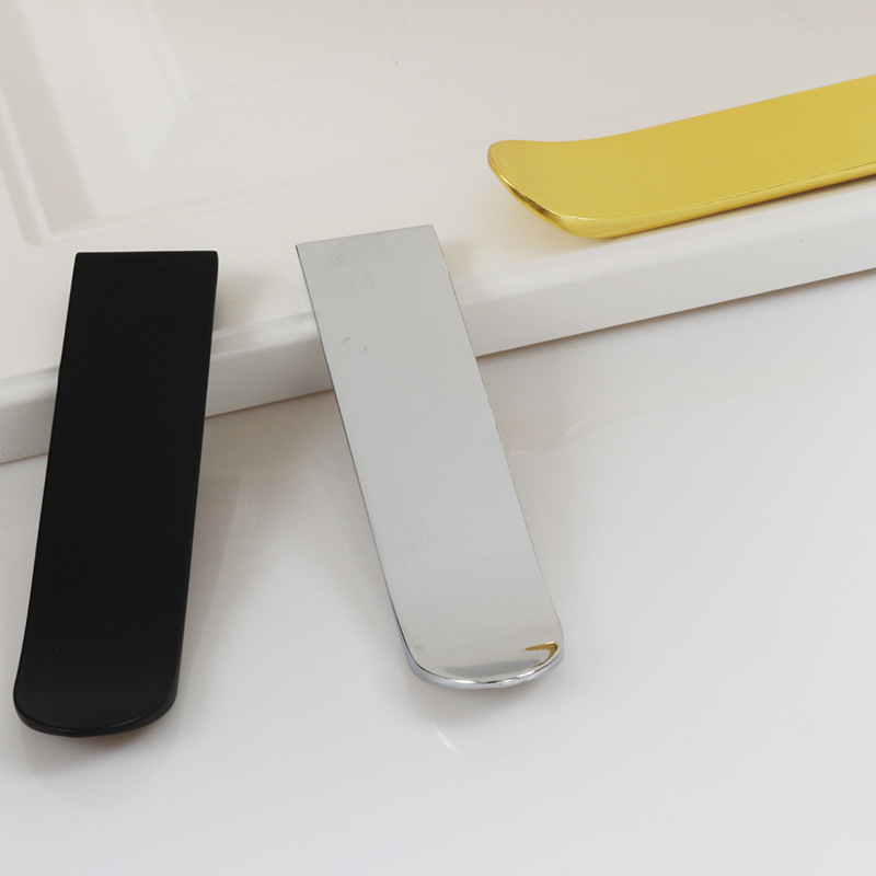 現代簡約鋅合金拉手輕奢風門把手衣櫃門封邊拉手家具五金配件