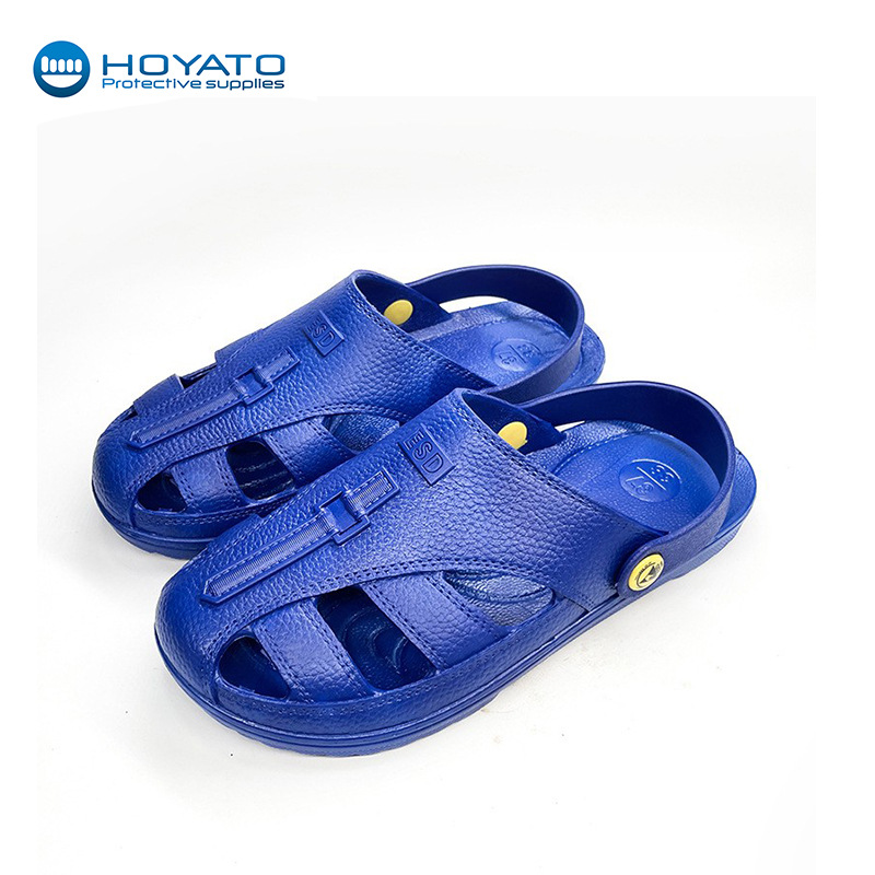 现货防静电拖凉鞋男女室内外软底无尘电子工厂车间用防静电工作鞋