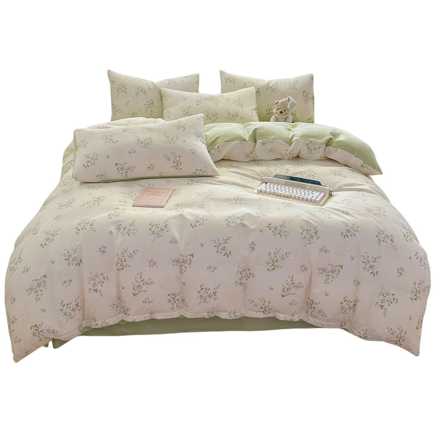 Cama de algodón 100% algodón puede dormir desnudo casa doble colcha cubierta de cuatro estaciones universal 2025 nuevo