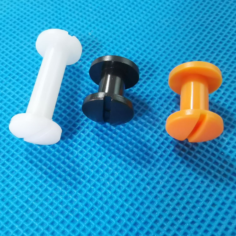 文具扣帐本钉装订扣透明文具扣子母铆钉塑料螺钉工字扣对拧螺丝扣