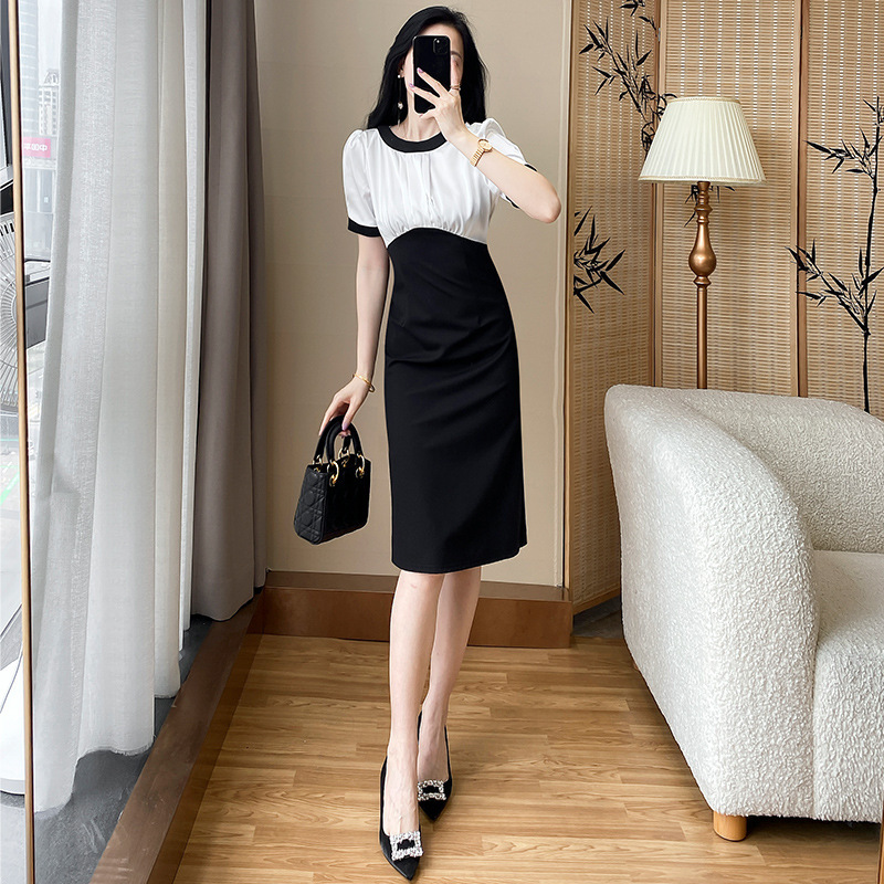 French Dress Women's Summer 2024 New Style Long Skirt Waist Slimming Look 2206-1 Not Less Than 228 Chiffon Skirt