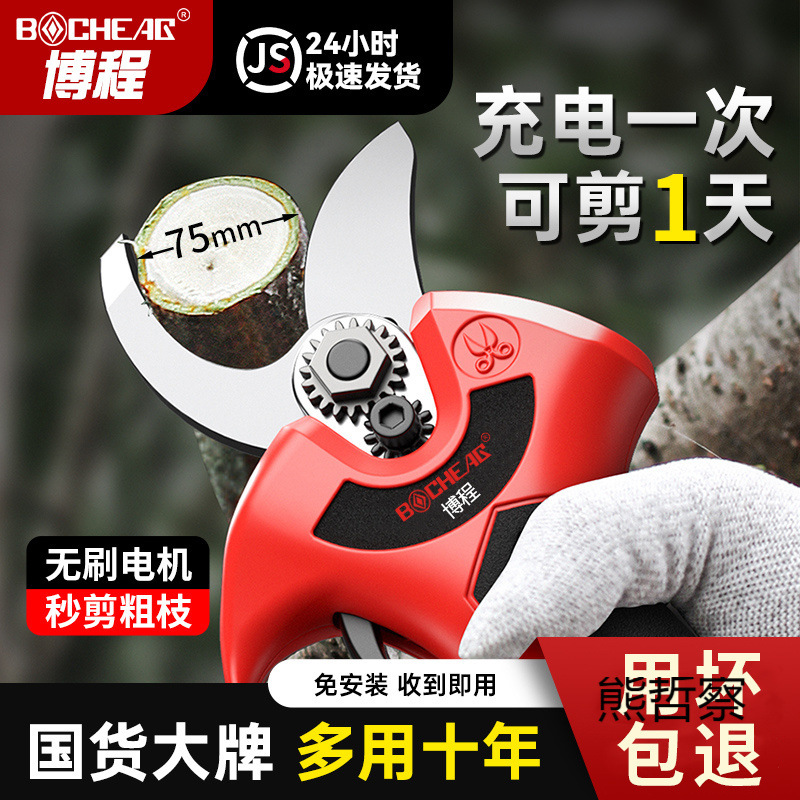 德国电动修枝剪果树枝剪刀充电式全自动园林电剪